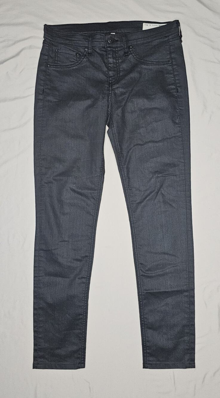 Rag & Bone Black Legging Skinny Jeans Size 29 Stretch Casual Gothic Grunge EUC